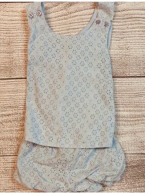 Light Blue Eyelet Set